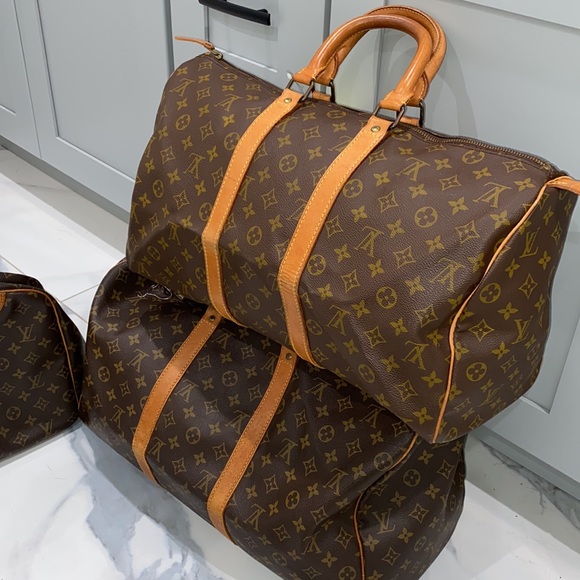 Bundle lot of 3 authentic Louis Vuitton bags Keepall 45 Keepall 50 and Deauville - Picture 7 of 12